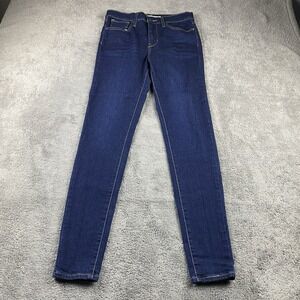 Levis 720 Super Skinny Jeans Womens 27 Blue Dark Wash Mid Rise